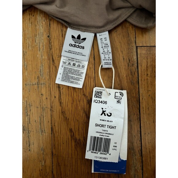 adidas Originals Short Tight Women Tights Chalk Brown IQ3406 Size XS X-S… - Picture 6 of 6